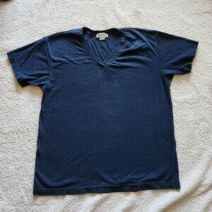 Weavers Vintage Y2k navy blue oversized t-shirt 100% cotton Made in USA Sz S/M